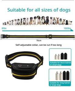 Collares de entrenamiento de perros eléctricos recargables impermeables con control remoto para perros - Product Image 6