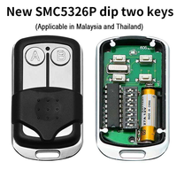 Télécommande sans fil en métal à 2 boutons DC12V 433 MHz pour portail électrique, barrière, portes de garage
