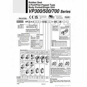 Électrovanne pneumatique SMC VP542-5DZ1-02A pièces pneumatiques - Product Image 1