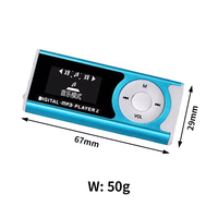 Nuevo Reproductor MP3 con Botones y Pantalla Grande, Mini Walkman Portátil, Reproductor MP4 Deportivo con Altavoz Integrado y Clip Trasero