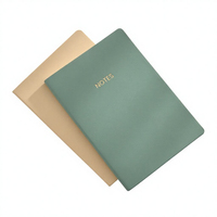 C6 Morandi Carnet de notes élégant en cuir PU avec reliure cousue pour l'école, le bureau, les études, les affaires, cadeau