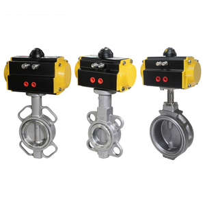 Vanne papillon pneumatique de type wafer à commande pneumatique en acier inoxydable COVNA - Product Image 1