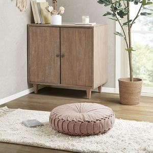 Coussin d'oreiller de sol DB Round Poly Chenille Coussin de siège confortable et oreiller - Product Image 1