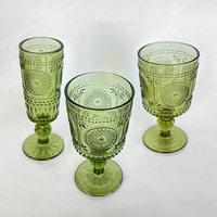 Verres à pied de luxe en cristal sans plomb, style vintage, pour mariage, flûte à champagne et gobelet à vin