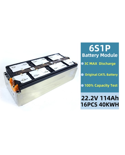 CATL a Grade Brand New 3.7V 6S1p 22.2V 114Ah 120Ah NMC Lithium Ion Battery nissan Leaf Battery Module for EV Power Batteries