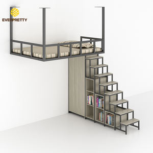 Meubles d'auberge <span class=keywords><strong>Lit</strong></span> <span class=keywords><strong>superposé</strong></span> pour étudiants avec échelle <span class=keywords><strong>Lit</strong></span> <span class=keywords><strong>superposé</strong></span> en fer avec matériau métallique pour les auberges à domicile - Product Image 1