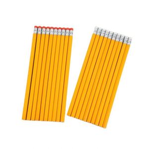 Fournitures scolaires en gros, crayons standard HB en bois avec logo personnalisé imprimé pour enfants - Product Image 1