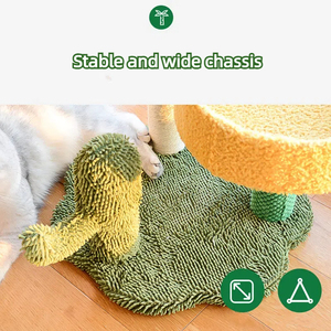 แท่นกระโดดแบบรวมในตัว PETDOM ดีไซน์ต้นมะพร้าวพร้อมเสาข่วนเล็บแบบใหม่ - Product Image 3