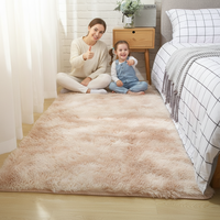 Tapis carré en fourrure synthétique super douce pour salon et chambre à coucher, tapis moelleux en fausse fourrure, tapis de luxe sur mesure à haute épaisseur