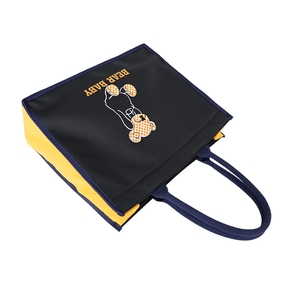 Bolsas de Lona de Alta Calidad de 16 Oz con Logotipo OEM, Bolsa de Lona Negra y Blanca con Bolsillo y Correa de Hombro Ajustable - Product Image 6