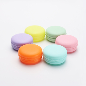 Lip Balm Container 10g Macaron Shape Cream Jar 10ml Plastic PP Colorful Lip Balm Case Container Storage Box