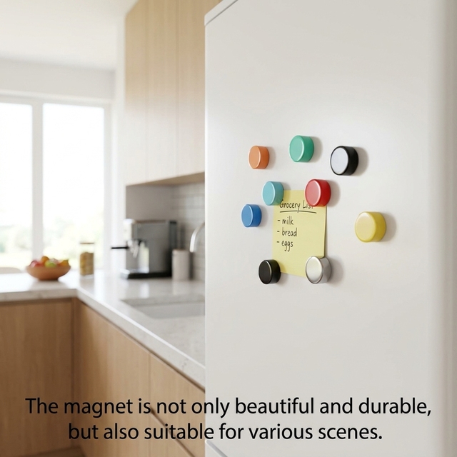 Plastic Permanent Neodymium Magnetic Push Pin Sheet for Industrial Use to Hold Notes on Fridge