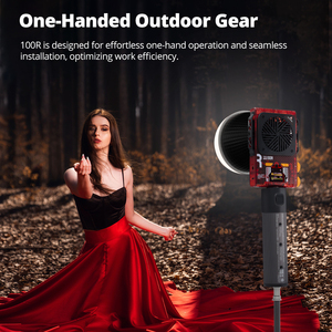 AMBITFUL 100R Lumière vidéo LED 100W 2700K-6500K Version bicolore CRI 96+ TLCI <span class=keywords><strong>95</strong></span>+ Lumière LED de poche portable avec contrôle par application - Product Image 2
