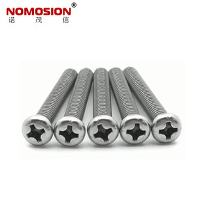 สกรูหัวกลม NOMOSION M4x32 มม. สแตนเลส 304 เกรด 8.8 สกรูเครื่องจักร - Product Image 2