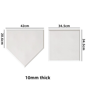 Bases de béisbol deportivas de 10mm de espesor con placa de inicio y goma de lanzador para béisbol, Teeball, Kickball - Product Image 6