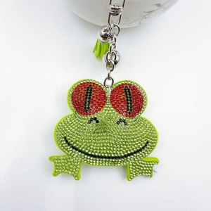 Nouveau Pendentif de Sac Grenouille Incrusté de Diamants, Dessin Animé Mignon, Accessoire Créatif en Métal Frangé, Bestseller Transfrontalier - Product Image 2