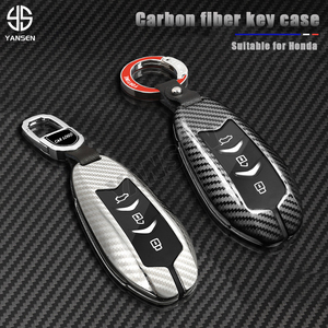 Étui de protection complet en fibre de carbone pour clé de voiture Dongfeng GLORY 580 500 IX5, coque de protection en alliage de zinc, porte-clés, accessoires - Product Image 5