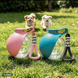 Botella de Agua Portátil Plegable a Prueba de Fugas para Perros, para Viajes al Aire Libre, con Tazón Integrado - Product Image 5