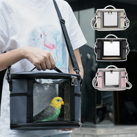 Bolso de Transporte Transpirable para Loros, Bolsa de Transporte para Animales Pequeños, para Pájaros, Hámsteres y Conejos