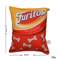 Jouet à mâcher pour chien en forme de croustille, écologique, en peluche douce et durable, lavable, pour le nettoyage des dents, pour jeu individuel
