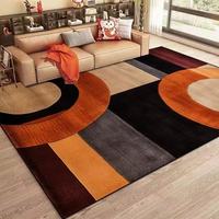 Tapis Abstrait Nordique Nouveauté, Fabriqué à la Machine, Géométrie Moderne, Antidérapant, pour Camping et Décoration Intérieure