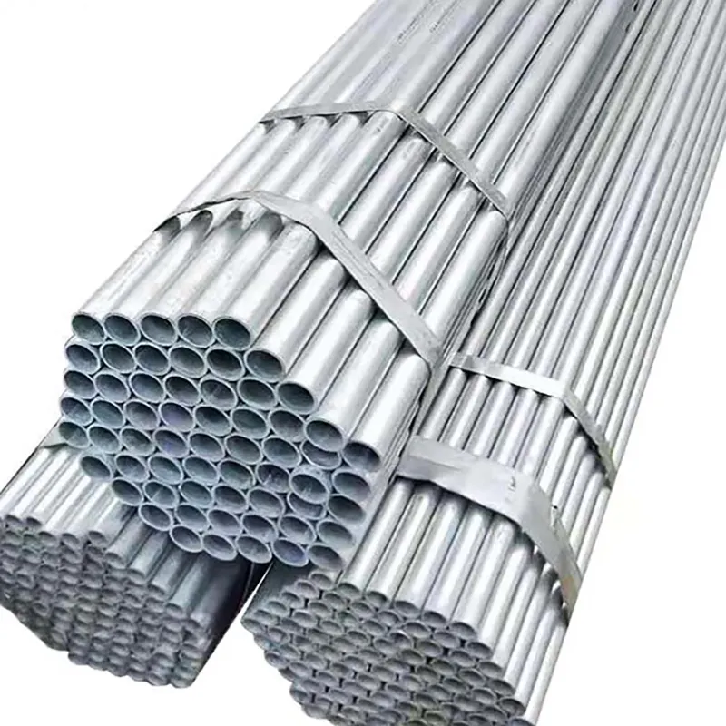 Tubería de acero galvanizada, materiales de construcción y andamio de construcción de bienes raíces, tubo de andamio redondo galvanizado, tubos de acero Erw