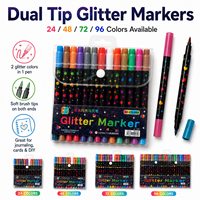 Colorful Flash Pen, Fluorescent Pen, Glowing Bursting Light, Acrylic Marker Pen, Children's Soft Tip Student Artwork