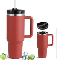 Vaso Térmico Ecológico de Doble Pared con Aislamiento al Vacío, de Acero Inoxidable, 40 oz, con Tapa y Asa, Ideal para Regalos Empresariales