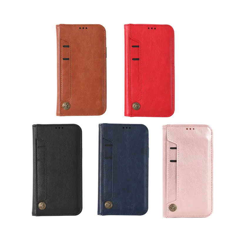 shockproof card slot flip phone cover for iphone 16 for samsung S24 TPU PU leather phone cover for Samsung S24 ultra