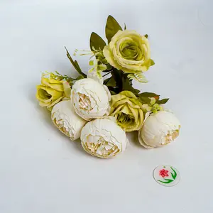 Высококачественный искусственный медленный пучок розы и пиона искусственный цветок декоративный цветок для домашнего/свадебного украшения
