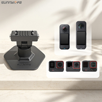 Support de casque magnétique flexible adhésif Sunnylife à dégagement rapide pour caméra d'action Insta360 X4 Air/X5/Ace/Ace Pro 2/1