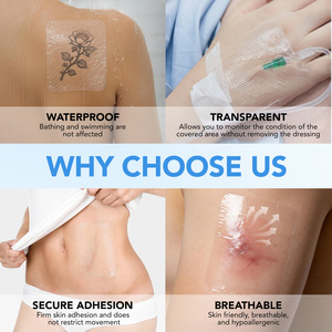 SEFUDUN Apósito Transparente de PU de 3.9" x 4.7" para Heridas, Venda Adhesiva Médica Impermeable para Cuidado Post-Tatuaje y Tratamiento de Heridas - Product Image 6