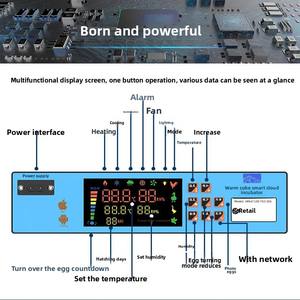 Warme Kubus Volautomatische Intelligente Kleine Incubator Hoog Plastic Voor Kippeneend Ganzenduif Ei Incubatie Huishoudelijk Gebruik - Product Image 3