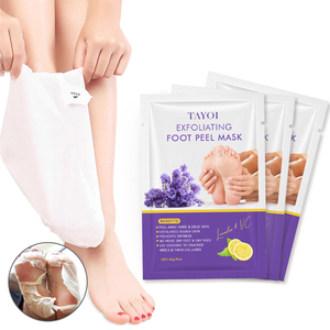 Masque pour les pieds et les mains en vente chaude, vitamine C, glycérine, acide hyaluronique, hydratant, blanchissant, masque exfoliant pour les pieds à la lavande - Product Image 6