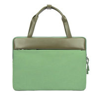 Bolso de Mano para Portátil de Poliéster Transfronterizo de 14.2 Pulgadas para Negocios, Funda para Tablet PC con Diseño Transpirable e Impermeable, Color Macaron