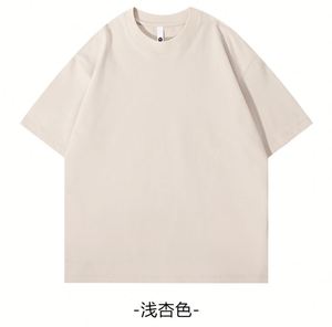 เสื้อยืดผู้หญิงดีไซน์ทันสมัย คุณภาพสูง ผ้าฝ้ายถัก 100% ลายเรียบง่าย น้ำหนัก 220 กรัม ผ้าไม่ยับ ทรงหลวม แขนสั้น - Product Image 2