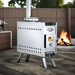 דיואיסט עיצוב מודרני חיצוני תנור דלק מוצק תנור סאונה עץ סאונה עם שריפת עץ יעילה עבור אוהל קמפינג - Product Image 2