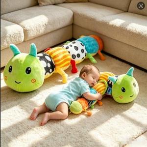 <span class=keywords><strong>Giocattolo</strong></span> di Peluche a Forma di <span class=keywords><strong>Bruco</strong></span> Colorato, Morbido Pupazzo Musicale per Calmare i Neonati - Product Image 2