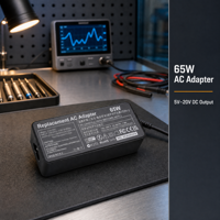 Adaptor Laptop Simer 65W USB-C AC Charger untuk Thinkpad T470/T470S/T480/T480S/T490/T490S/T495/T495S 20V 3.25A