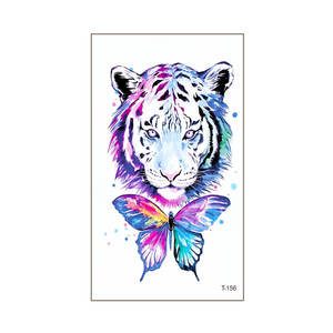 Tatuajes Temporales de Tigre para Hombres y Niños, Adhesivo de <span class=keywords><strong>Tatuaje</strong></span> de León Resistente al Agua - Product Image 1