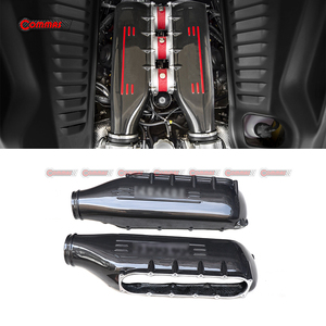 ฝาครอบช่องลมเข้าเครื่องยนต์คาร์บอนไฟเบอร์แห้งคุณภาพเยี่ยมสไตล์ OEM สำหรับรถยนต์เฟอร์รารี่ 458 - Product Image 4