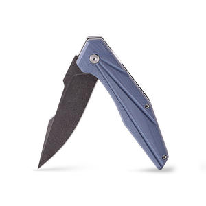 Couteau pliant de poche vert élégant, manche G10 lame noircissante couteau d'auto-<span class=keywords><strong>défense</strong></span> couteau de survie - Product Image 6