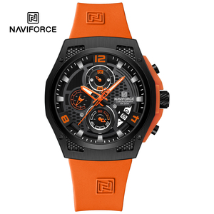 Reloj de Cuarzo Naviforce NF8051T para Hombre, Personalizado y Único, con Correa de Silicona Formal, Cronómetro Resistente al Agua, Estilo Casual - Product Image 6
