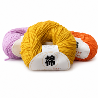 Sustainable Blended Cotton Baby Handkniting Crochet Yarn Baby Knitting Crochet Hand