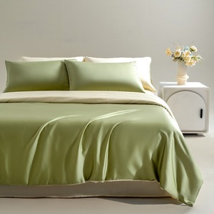 Draps rafraîchissants en Lyocell taille Queen, ensemble de draps doux et soyeux avec poche profonde de 16 pouces, respirants - Product Image 1