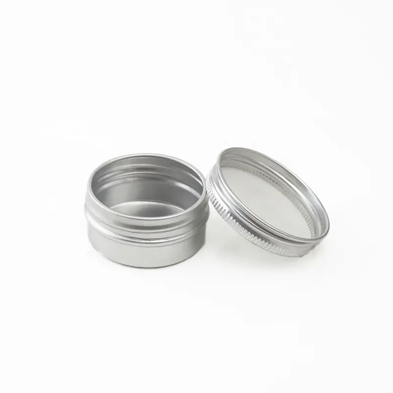 Low MOQ 10g 10ml Kleine Metall dose Geschenk Bastel boxen Leere runde Zinn Kosmetik creme Behälter für Lippen balsam (NAL01-10)