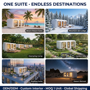Hotel Cápsula de Lujo de Cristal, Suite de Dormitorio Prefabricada, Habitación Modular Personalizada para Resort, Fabricante OEM de Glamping, Instalación sin Necesidad de Cimentación - Product Image 6