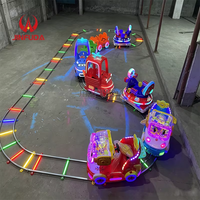 Train électrique lumineux à LED colorées, 4-8 places, pour parc à thème extérieur, manège pour enfants, fournisseur, à vendre