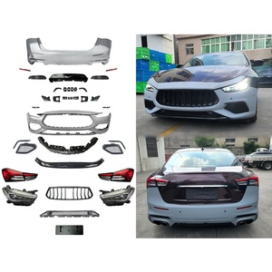 Kit de Carrocería Deportiva para Modificación de Automóviles 2014-2018, Parachoques Delantero y Trasero, Faros Delanteros, Faros Traseros, Rejilla, Apto para Maserati Ghibli - Product Image 1