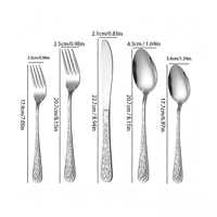 Ensembles de Couverts de Luxe Rétro en Acier Inoxydable – Couteaux, Fourchettes, Cuillères Polies Miroir – Vente en Gros pour Mariages, Restaurants, Hôtels